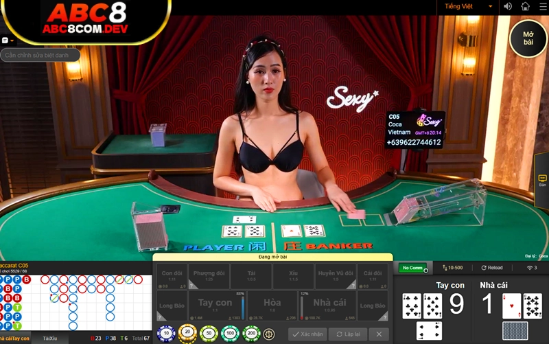 Game bài baccarat ABC8 