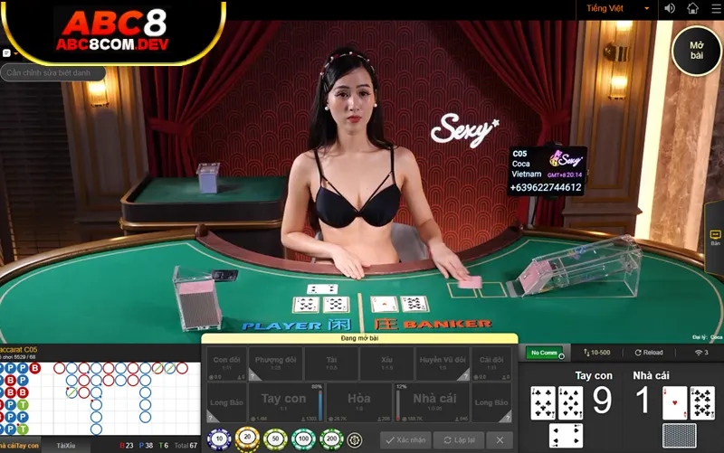 Game bài baccarat ABC8 