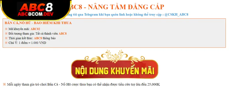 Lưu ý khi nhận hoàn trả ABC8